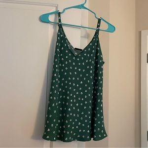 **BRAND NEW** Rachel Zoe Green Floral Tank Top